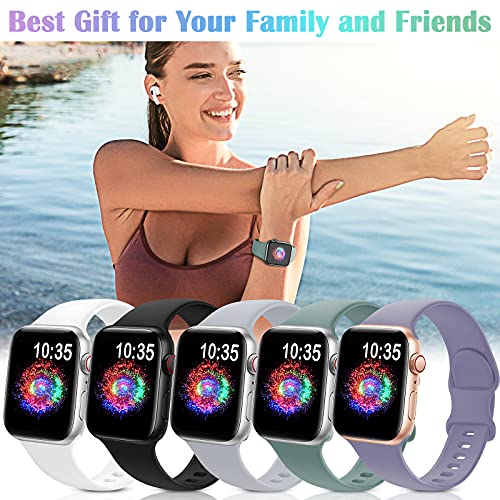 TreasureMax Soft Silicone Sport Band for Apple Watch