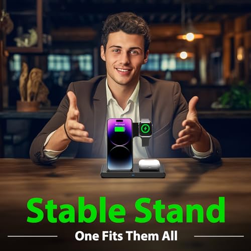 3-in-1 Wireless Charging Station for Apple Devices