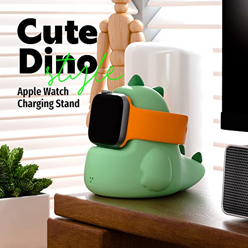 Mint Green Dinosaur Charger Stand for Apple Watch