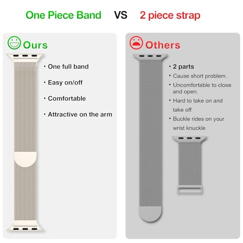 BELONGME 3-Pack Mesh Loop for Apple Watch