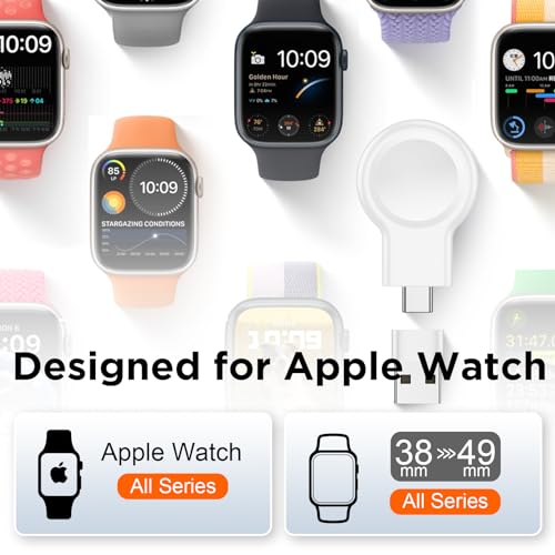 2024 Apple Watch Magnetic Portable Charger, Fast Charging