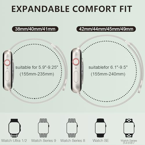 Stainless Steel Mesh Apple Watch Band – All Sizes