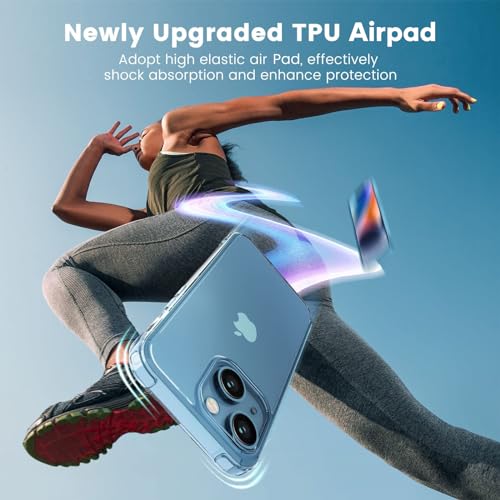 Mkeke Clear Shockproof Case for iPhone 13/14