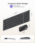 Rechargeable Bluetooth Keyboard and Mouse for Mac