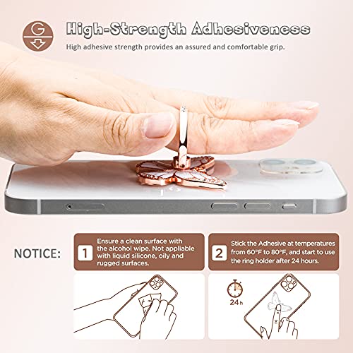 Butterfly 360° Rotation Smartphone Ring Holder Stand