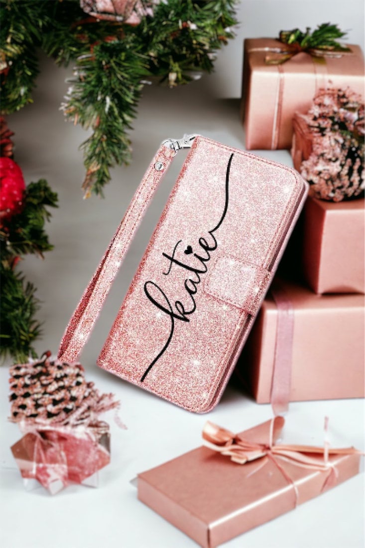 Glitter Wallet Case for iPhone and Galaxy Phones