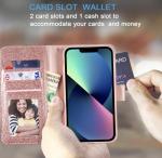 Glitter Wallet Case for iPhone and Galaxy Phones