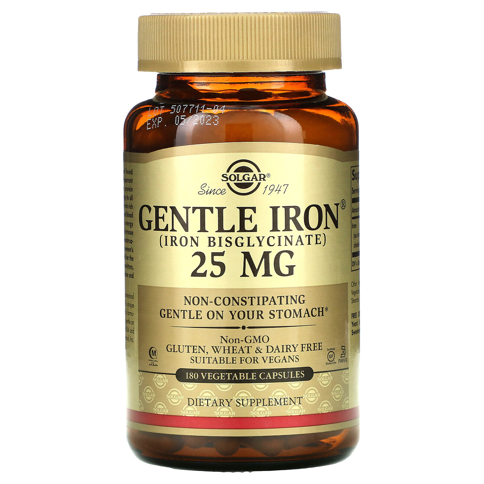 Solgar Gentle Iron for Sensitive Stomachs - 180 Count