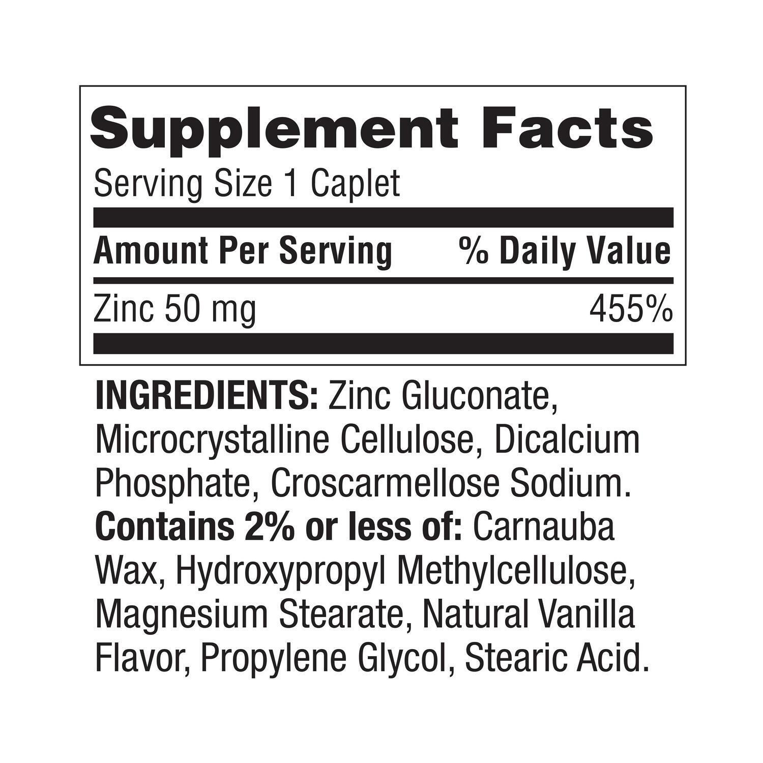 Zinc, Magnesium, Calcium Supplement - 200 Count