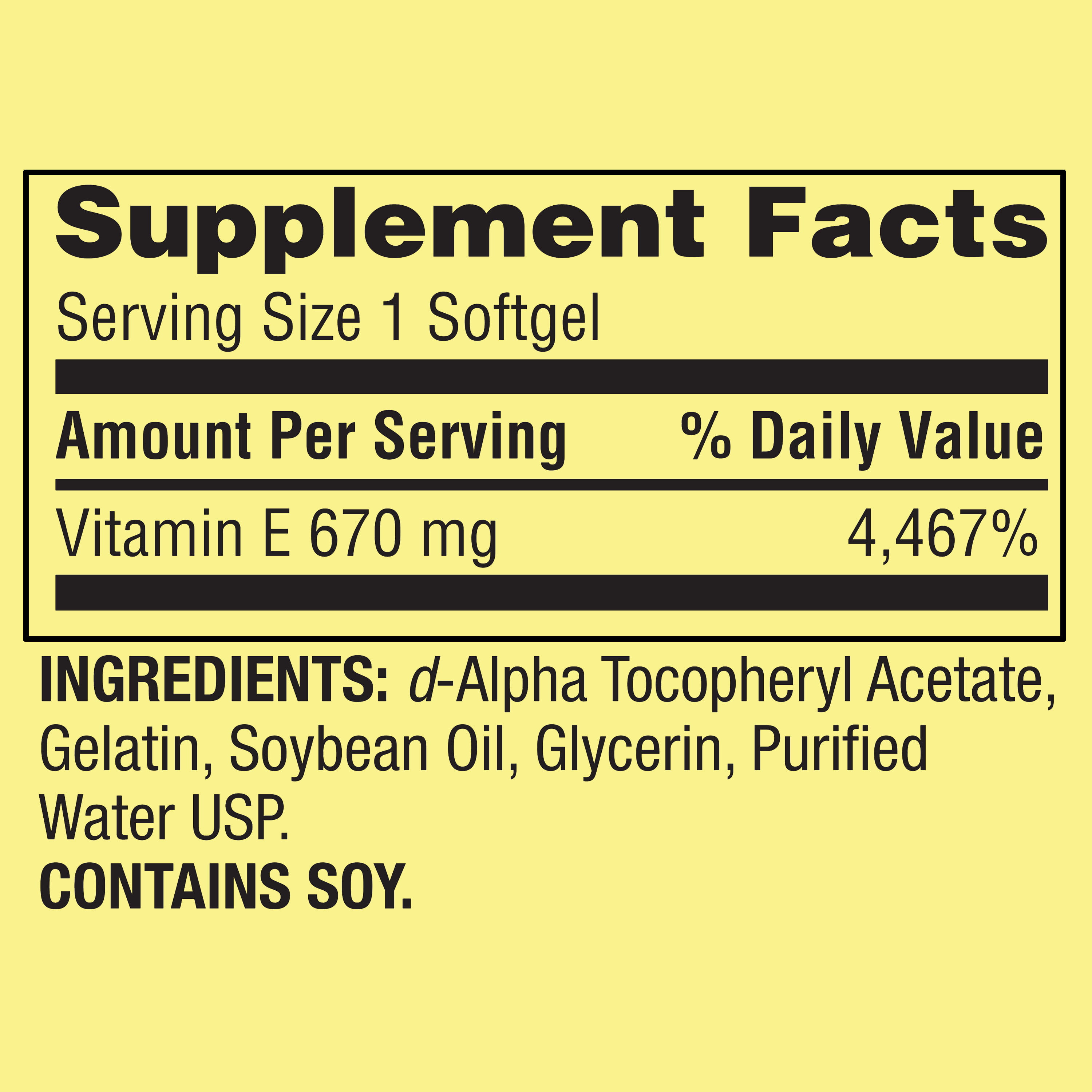 Extra Strength Vitamin E Supplement, 60ct