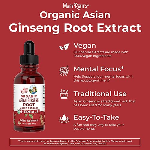 Asian Ginseng Supplement for Vitality and Focus