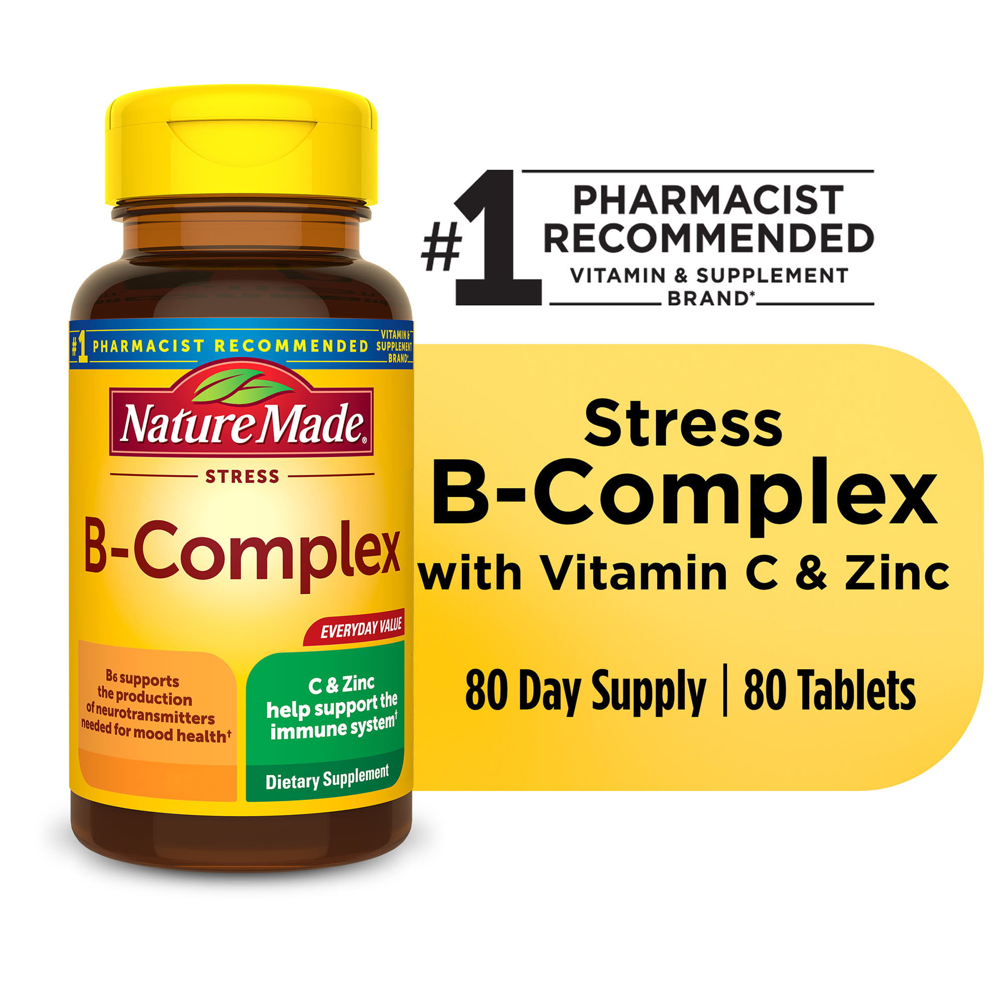Nature Made Stress B Complex, 80 Tablets