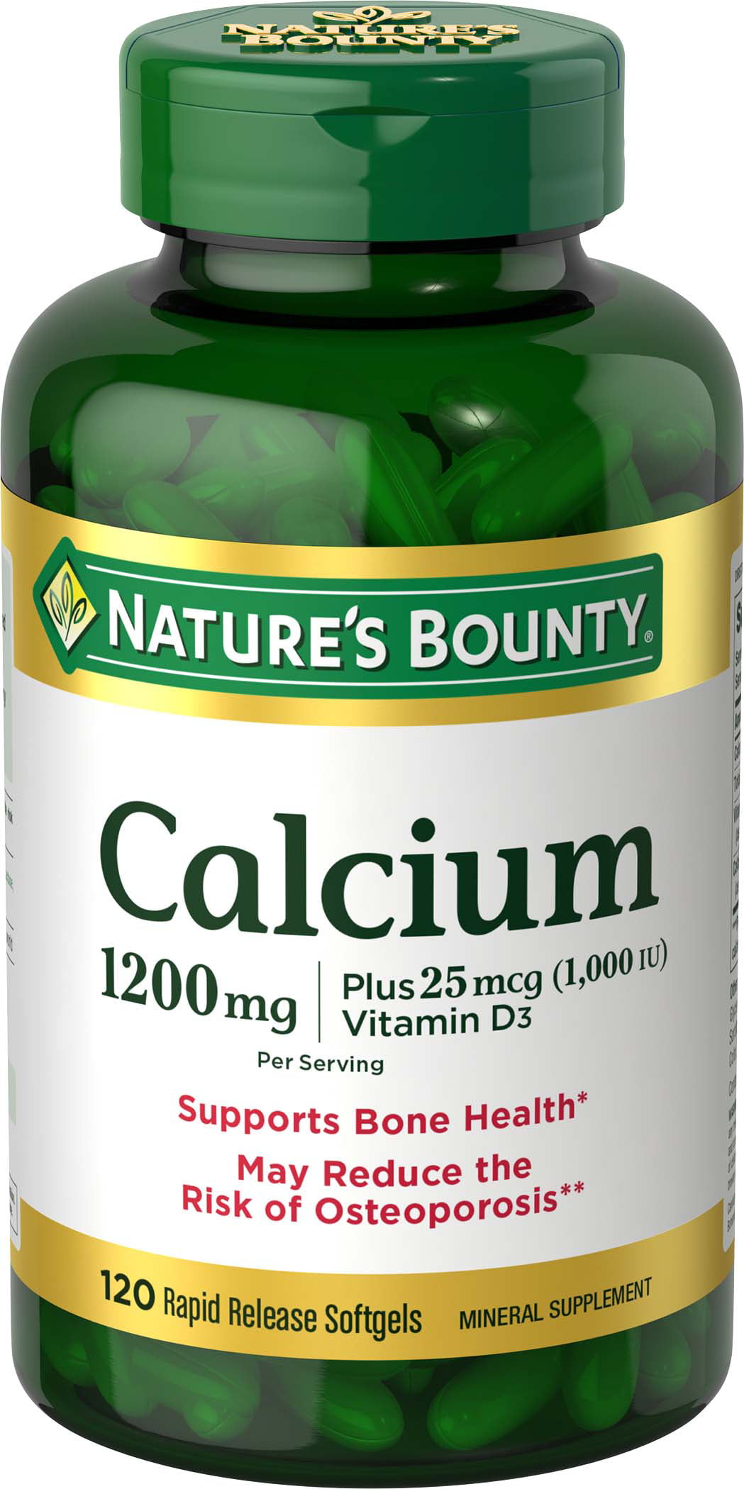 2-Pack Nature's Bounty Calcium + D3 Softgels (240)