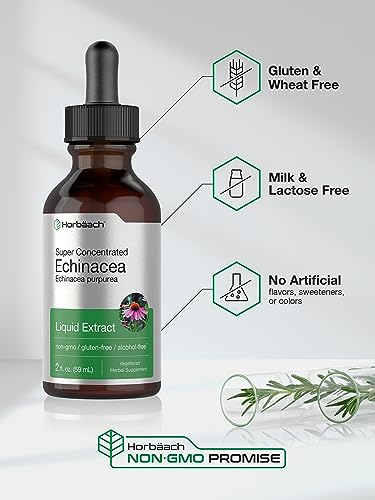 Horbaach Echinacea Extract, 2oz, Vegetarian & Alcohol-Free