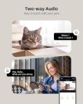 LAMPICK WiFi Automatic Cat Feeder with Camera