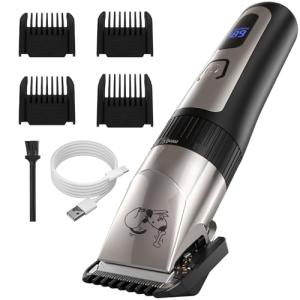 Quiet Cordless Dog Clippers with Adjustable Comb