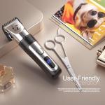 Quiet Cordless Dog Clippers with Adjustable Comb