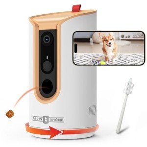 360° Pet Camera Treat Dispenser with App Control