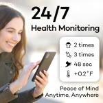 Smart Cat Collar Health Tracker with Alerts (Red)