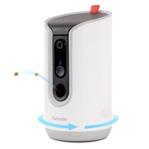 Samrado 2K Smart Pet Camera with Treat Dispenser