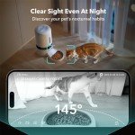 Smart Cat Feeder with Camera and 2-Way Audio