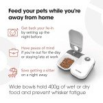 Automatic Cat Feeder for 2 Meals with Timer