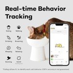 Smart Cat Collar Health Tracker with Alerts (Red)