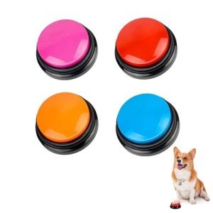 Pet Training Voice Recording Buttons - 4 Pack