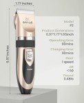 Low Noise Rechargeable Dog & Cat Clippers Set