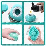 Pet Massage Brush with Soap and Shampoo Dispenser