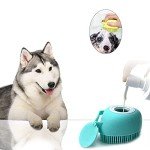 Pet Massage Brush with Soap and Shampoo Dispenser
