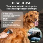 Dual-Sided Pet Grooming Brush for Dogs and Cats