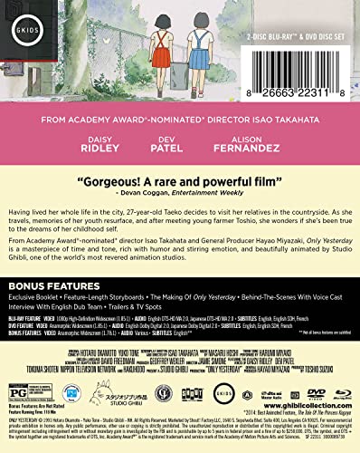 Only Yesterday -Limited Edition Steelbook [Blu-ray]