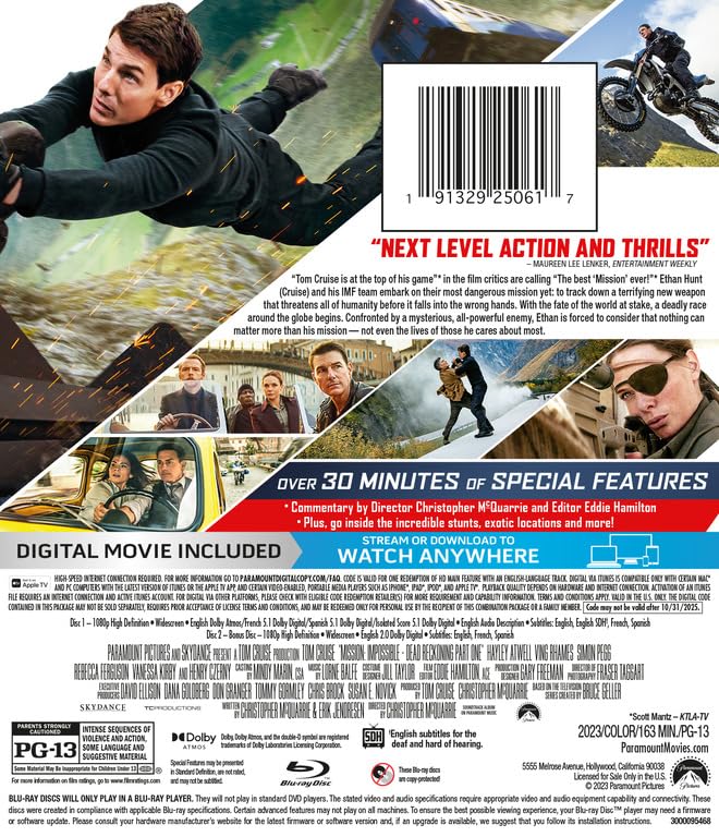 Mission:Impossible - Dead Reckoning Part One [Blu-ray]