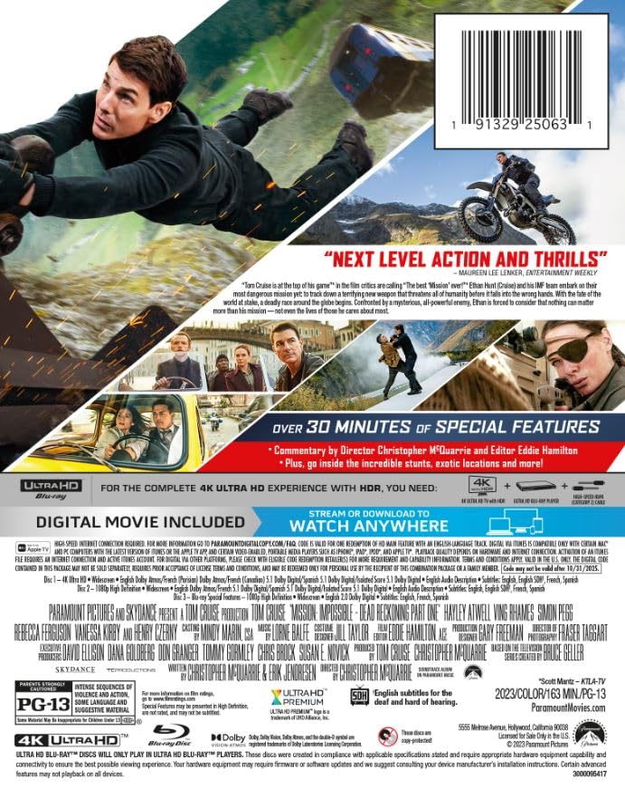 Mission:Impossible - Dead Reckoning Part One Limited Edition Steelbook [4K UHD]
