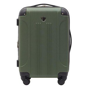Travelers Club 20" Expandable Spinner Luggage - Thyme Green