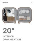 Artrips 20" Hardside Carry-On Luggage with Spinner Wheels