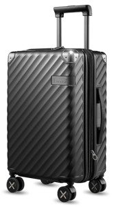 20" Charcoal Metallic Expandable Spinner Luggage