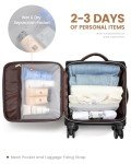 LOVEVOOK 16-Inch Underseat Luggage with Wheels