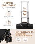 LOVEVOOK 16-Inch Underseat Luggage with Wheels