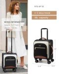 LOVEVOOK 16-Inch Underseat Luggage with Wheels