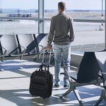 KROSER 16-Inch Lightweight Underseat Suitcase - Black