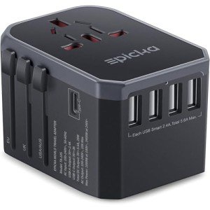 EPICKA Universal Travel Adapter with USB-C Ports