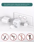 Addtam Type G Plug Adapter with USB Ports