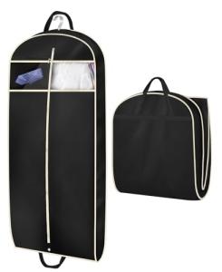 MISSLO 43" Breathable Travel Garment Bag - Black