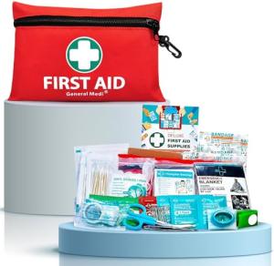 Compact 110-Piece First Aid Kit for Travel