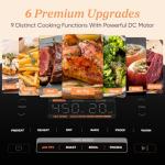 6-Qt Non-Stick Air Fryer with 9 Functions