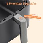 6-Qt Non-Stick Air Fryer with 9 Functions