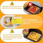 150pcs Square Air Fryer Liners, 8.7" Non-Stick