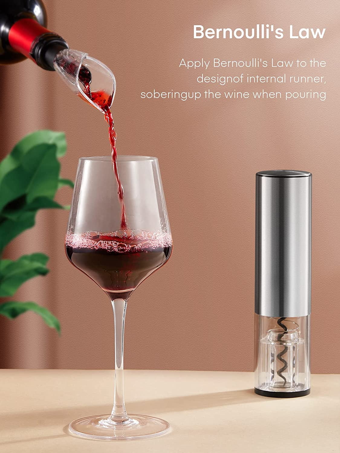 Cordless Electric Wine Opener with Charging Base